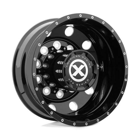 AO40024510302 - ATX AO400 Baja 24.5X8.25 10X285.75 -168 mm Gloss Black Milled - Rear - ATX Wheels Canada