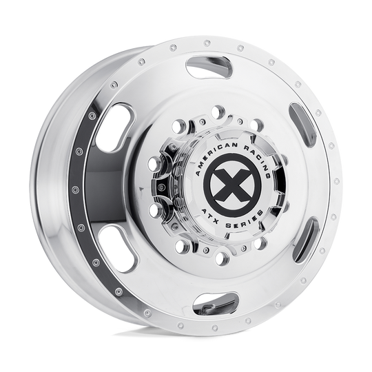 AO40222510104 - ATX AO402 Indy 22.5X8.25 10X285.75  145mm Polished - Front - ATX Wheels Canada