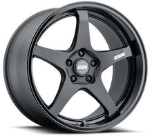 Load image into Gallery viewer, 885111CC APX5MBLK-BL - ESR AP5 18X8.5 Blank -99mm Matte Black Gloss Black Lip - ESR Wheels Canada