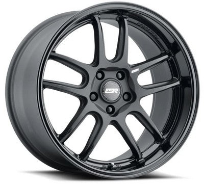 805111CC APX8MBLK-BL - ESR AP8 18X10.5 Blank -99mm Matte Black Gloss Black - ESR Wheels Canada