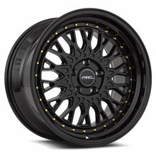 Load image into Gallery viewer, AR01189551435BK - ARC AR1 18X9.5 5X114.3 35MM All Black Gold Rivet - ARC Wheels Canada
