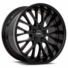 Load image into Gallery viewer, AR06189051435BK-510 - ARC AR6 18X9 5X110 35MM All Black Gold Rivet - ARC Wheels Canada