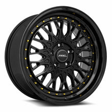 Load image into Gallery viewer, AR01178551435BK-512 - ARC AR1 17X8.5 5X112 35MM All Black Gold Rivet - ARC Wheels Canada