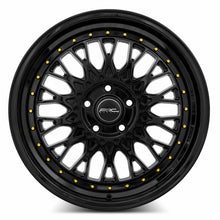 Load image into Gallery viewer, AR01178551435BK-512 - ARC AR1 17X8.5 5X112 35MM All Black Gold Rivet - ARC Wheels Canada