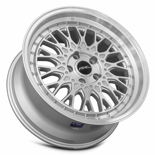 AR01188551435SF-512 - ARC AR1 18X8.5 5X112 35MM Silver Machine Face Lip Chrome Rivet - ARC Wheels Canada