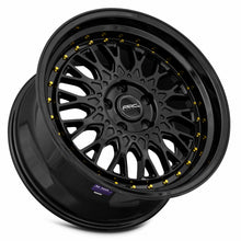Load image into Gallery viewer, AR01189551435BK-515 - ARC AR1 18X9.5 5X115 35MM All Black Gold Rivet - ARC Wheels Canada