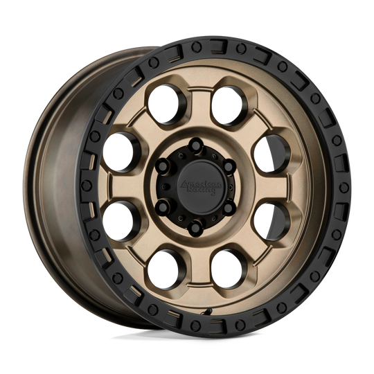 AR20168055600 - American Racing AR201 16X8 5X139.7  0mm Matte Bronze Black Lip - American Racing Wheels Canada
