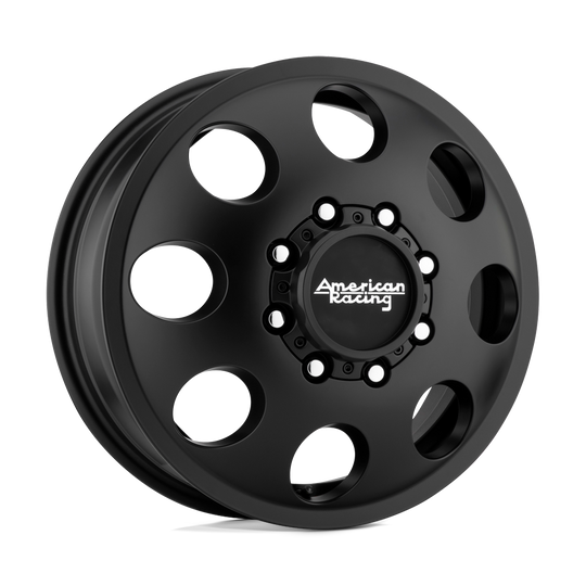 AR204765827111 - American Racing AR204 Baja Dually 17X6.5 8X200  111mm Satin Black - Front - American Racing Wheels Canada