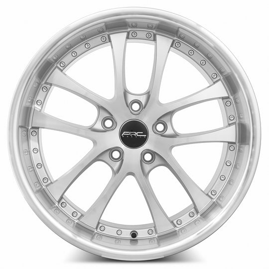 AR05199551435SF - ARC AR5 19X9.5 5X114.3 35MM Silver Machine Face Lip Chrome Rivet - ARC Wheels Canada