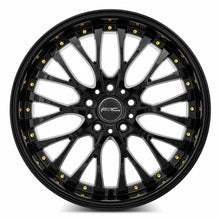 Charger l'image dans la galerie, AR06188051430BK-515 - ARC AR6 18X8 5X115 30MM All Black Gold Rivet - ARC Wheels Canada