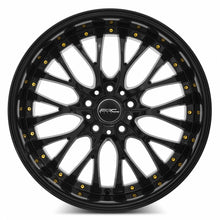 Load image into Gallery viewer, AR06189051435BK-515 - ARC AR6 18X9 5X115 35MM All Black Gold Rivet - ARC Wheels Canada