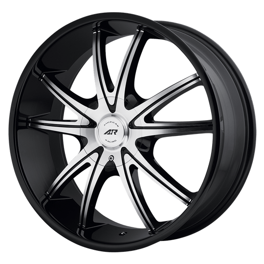 AR89788066338 - American Racing AR897 18X8 6X135 6X139.7 38mm Gloss Black Machined - American Racing Wheels Canada