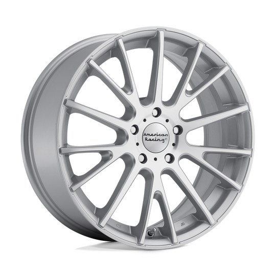 AR90457012440 - American Racing AR904 15X7 5X114.3  40mm Bright Silver Machined Face - American Racing Wheels Canada
