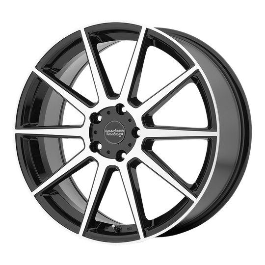 AR90888012340 - American Racing AR908 18X8 5X114.3  40mm Gloss Black Machined Face - American Racing Wheels Canada