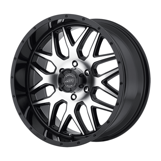 AR91089063318 - American Racing AR910 18X9 6X135  18mm Gloss Black Machined - American Racing Wheels Canada