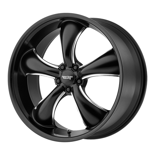 AR91229512942 - American Racing AR912 TT60 20X9.5 5X114.3  42mm Satin Black Milled - American Racing Wheels Canada