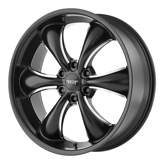 AR91428568930 - American Racing AR914 TT60 Truck 20X8.5 6X139.7  30mm Satin Black Milled - American Racing Wheels Canada