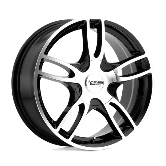 AR91957021335 - American Racing AR919 Estrella 15X7 5X110 / 5X115 35mm Gloss Black Machined - American Racing Wheels Canada