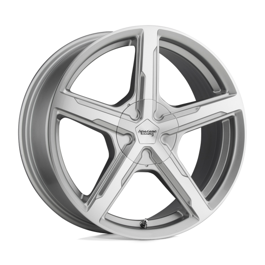 AR92188017438 - American Racing AR921 Trigger 18X8 5X114.3 / 5X120 38mm Silver Machined - American Racing Wheels Canada