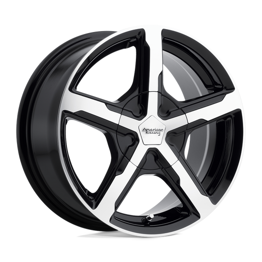 AR92177017540 - American Racing AR921 Trigger 17X7 5X114.3 5X120 40mm Gloss Black Machined - American Racing Wheels Canada