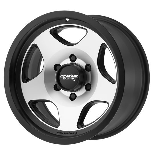 AR92379063512N - American Racing AR923 Mod 17X9 6X135 -12 mm Satin Black Machined - American Racing Wheels Canada