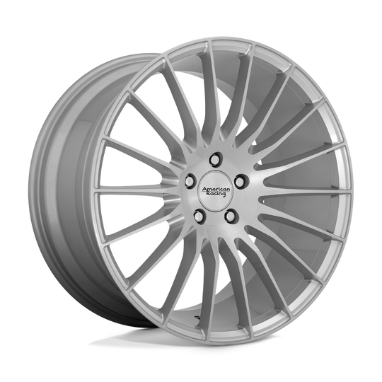 AR93428552435 - American Racing AR934 Fastlane 20X8.5 5X120  35mm Brushed Silver - American Racing Wheels Canada