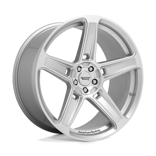 AR93622915420 - American Racing AR936 22X9 5X115  20mm Machined Silver - American Racing Wheels Canada