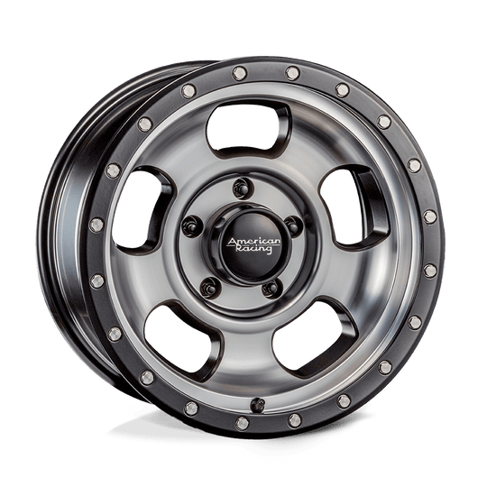 AR96968012500 - American Racing AR969 Ansen Offroad 16X8 5X114.3  0mm Satin Black Machined - American Racing Wheels Canada