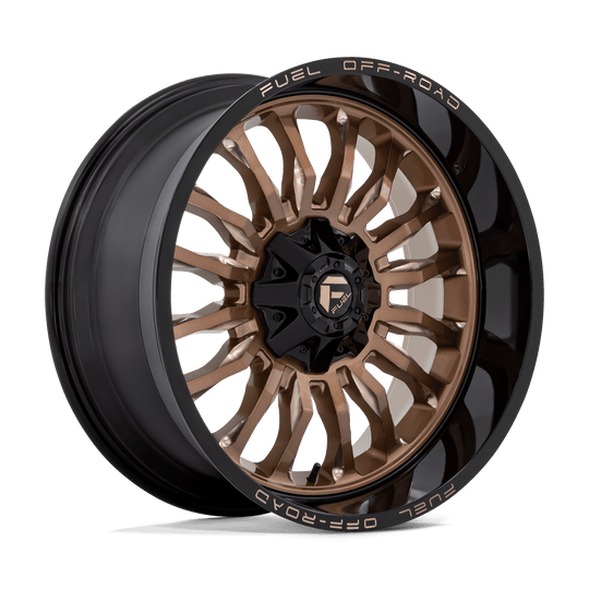D79722009847 - Fuel Off-Road D797 Arc 22X10 6X139.7 / 6X135 -18mm Platinum Bronze With Black Lip - Fuel Off-Road Wheels Canada