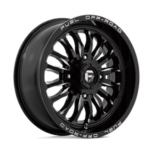 Charger l'image dans la galerie, D8211870A544 - Fuel Off-Road D821 Arc 18X7 4X156 13mm Gloss Black Milled - Fuel Off-Road Wheels Canada