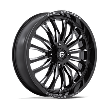 Charger l'image dans la galerie, D8212470A544 - Fuel Off-Road D821 Arc 24X7 4X156 13mm Gloss Black Milled - Fuel Off-Road Wheels Canada