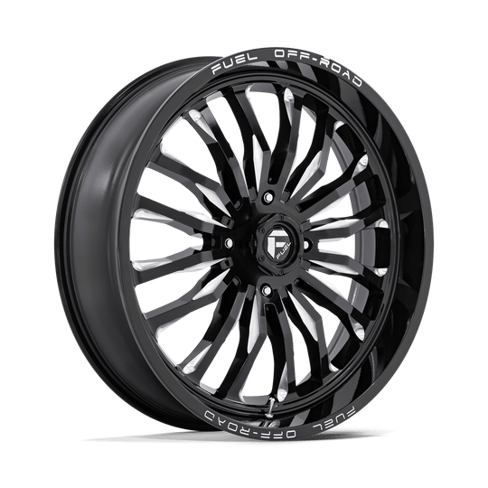 D8212470A544 - Fuel Off-Road D821 Arc 24X7 4X156 13mm Gloss Black Milled - Fuel Off-Road Wheels Canada