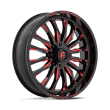 Load image into Gallery viewer, D8222470A544 - Fuel Off-Road D822 Arc 24X7 4X156 13mm Gloss Black Milled Red - Fuel Off-Road Wheels Canada