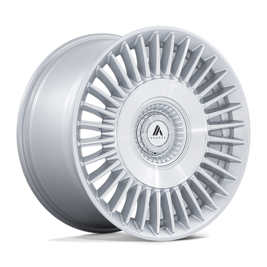 AB040SD22050018 - Asanti ABL-40 Tiara 22X10.5 BLANK  18mm Gloss Silver With Bright Machined Face - Asanti Wheels Canada