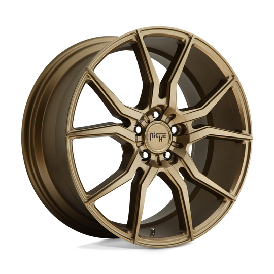 M167198565+35 - Niche M167 Ascari 19X8.5 5X114.3  35mm Gloss Bronze - Niche Wheels Canada