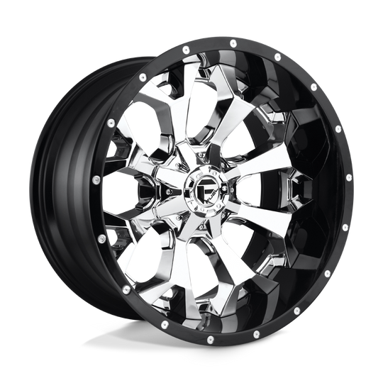 D24620201747 - Fuel Off-Road D246 Assault 20X12 8X170 -43 mm Chrome Plated Gloss Black Lip - Fuel Off-Road Wheels Canada