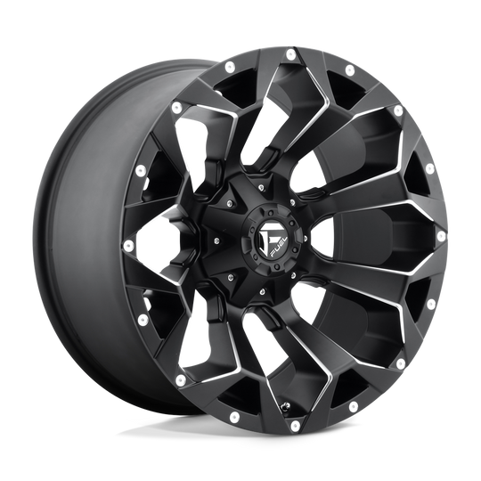 D54620201747 - Fuel Offroad D546 Assault 20X12 8X170 -43 mm Matte Black Milled - Fuel Offroad Wheels Canada
