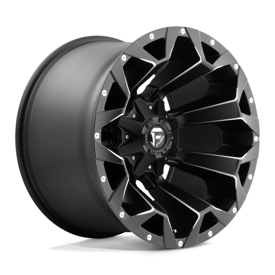 D54620209847 - Fuel Off-Road D546 Assault 20X12 6X135 6X139.7 -43 mm Matte Black Milled - Fuel Off-Road Wheels Canada