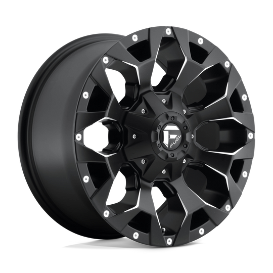 D54617859857 - Fuel Off-Road D546 Assault 17X8.5 6X135 / 6X139.7 25mm Matte Black Milled - Fuel Off-Road Wheels Canada