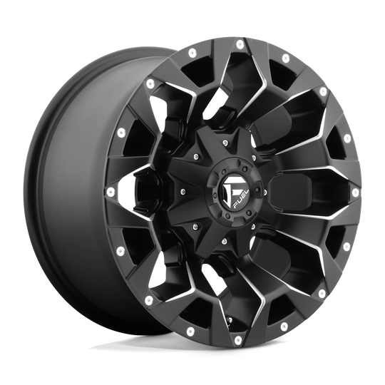 D54617909450 - Fuel Off-Road D546 Assault 17X9 6X120 ET 1mm Matte Black Milled - Fuel Off-Road Wheels Canada