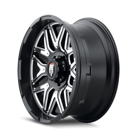 AT151-2983M-12 - American Truxx Grind 20X9 6X139.7 /  ET -12mm Matte Black Milled - American Truxx Wheels Canada