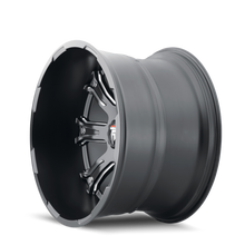 Charger l'image dans la galerie, AT154-2281M-44 - American Truxx Bomb 20X12 8X165.1 /  ET -44mm Black and Milled - American Truxx Wheels Canada