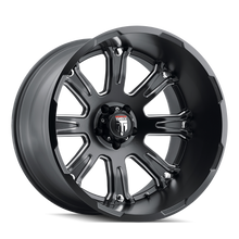 Load image into Gallery viewer, AT154-22473M-76 - American Truxx Bomb 22X14 5X127 /  ET -76mm Satin Black Milled - American Truxx Wheels Canada