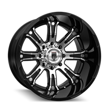 Load image into Gallery viewer, AT154-2278BM-44 - American Truxx Bomb 20X12 8X180 /  ET -44mm Black and Machined - American Truxx Wheels Canada