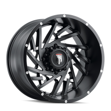 Load image into Gallery viewer, AT161-2285M-44 - American Truxx Web 20X12 5X139.7 /  ET -44mm Black and Milled - American Truxx Wheels Canada