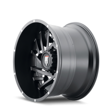 Load image into Gallery viewer, AT161-2273M-44 - American Truxx Web 20X12 5X127 /  ET -44mm Black and Milled - American Truxx Wheels Canada