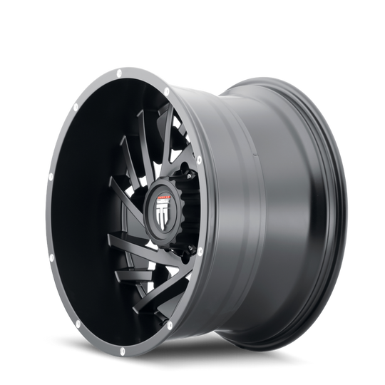 AT161-2178M-24 - American Truxx Web 20X10 8X180 /  ET -24mm Black and Milled - American Truxx Wheels Canada