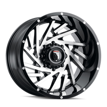 Load image into Gallery viewer, AT161-2273BM-44 - American Truxx Web 20X12 5X127 /  ET -44mm Gloss Black Machined - American Truxx Wheels Canada