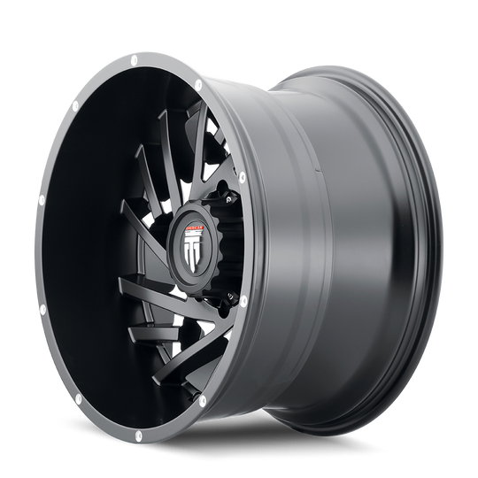 AT161-2283M-44 - American Truxx Web 20X12 6X139.7 /  ET -44mm Satin Black Milled - American Truxx Wheels Canada