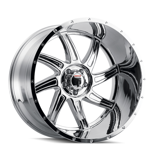 AT162-2185C-24 - American Truxx Vortex 20X10 5X139.7 /  ET -24mm Chrome - American Truxx Wheels Canada